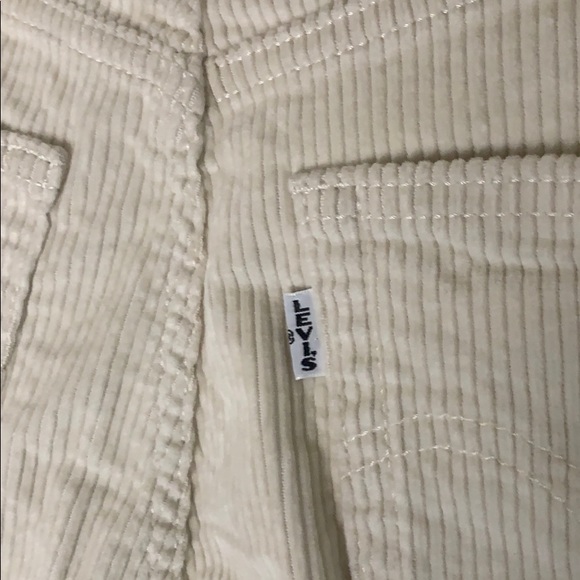 Levi’s | NWT Ribcage Straight Ankle Corduroy Cream - Picture 8 of 8